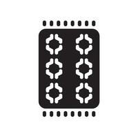 carpet Glyph Icon White Background vector