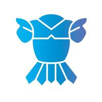 armor Flat Gradient Icon White Background vector
