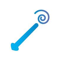 magic wand Flat Gradient Icon White Background vector