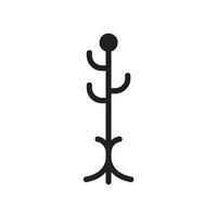 coat stand Glyph Icon White Background vector