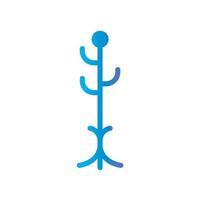 coat stand Flat Gradient Icon White Background vector