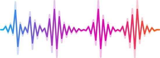 Colorful sound waves are visualizing audio signal, music waveforms, and digital studio equalizer, creating a vibrant representation of sound and music data vector