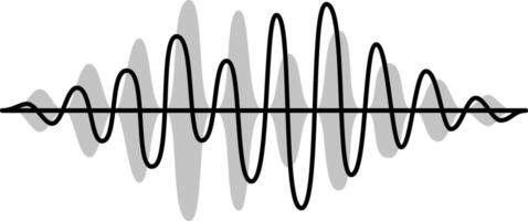 Black and gray sound waves visualizing abstract music waves, representing radio signal frequencies and showcasing digital voice tune equalizers in a dynamic and modern design vector