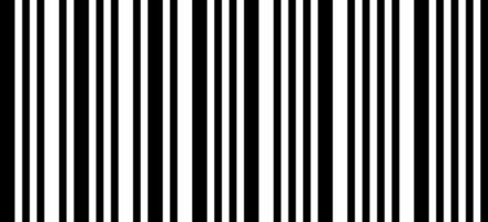 Black and white vertical stripes forming a barcode like pattern, ideal for retail, product identification, inventory management, and modern tracking technologies vector