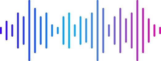Colorful sound waves are visualized as a vibrant audio signal, creating a dynamic representation of digital music waveforms and studio equalizer effects against a clean white backdrop vector