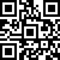 Black and white qr code offering a striking visual representation of encoded data, symbolizing the modern methods of digital information storage and retrieval in technology vector