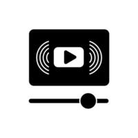 streaming concept line icon. Simple element illustration. streaming concept outline symbol design. vector