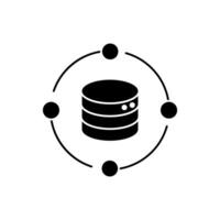 big data concept line icon. Simple element illustration. big data concept outline symbol design. vector