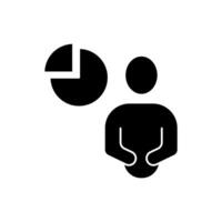 data analyst concept line icon. Simple element illustration. data analyst concept outline symbol design. vector