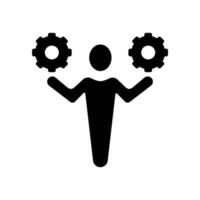 work together concept line icon. Simple element illustration. work together concept outline symbol design. vector