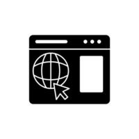 website concept line icon. Simple element illustration. website concept outline symbol design. vector