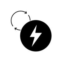 renewable energy concept line icon. Simple element illustration. renewable energy concept outline symbol design. vector