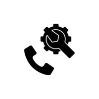 service concept line icon. Simple element illustration. service concept outline symbol design. vector
