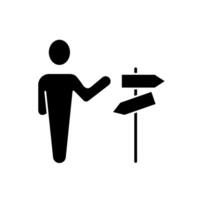 guidance concept line icon. Simple element illustration. guidance concept outline symbol design. vector