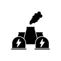 nucelar power concept line icon. Simple element illustration. nucelar power concept outline symbol design. vector