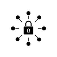 secure connection concept line icon. Simple element illustration. secure connection concept outline symbol design. vector