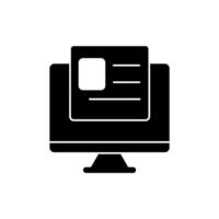 blog concept line icon. Simple element illustration. blog concept outline symbol design. vector