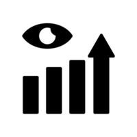 vision concept line icon. Simple element illustration. vision concept outline symbol design. vector