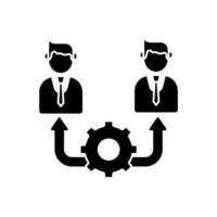 management concept line icon. Simple element illustration. management concept outline symbol design. vector