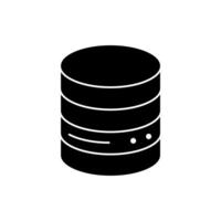 database concept line icon. Simple element illustration. database concept outline symbol design. vector