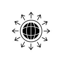 network concept line icon. Simple element illustration. network concept outline symbol design. vector