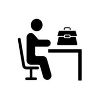 employee concept line icon. Simple element illustration. employee concept outline symbol design. vector