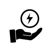 save energy concept line icon. Simple element illustration. save energy concept outline symbol design. vector