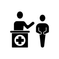 consultation concept line icon. Simple element illustration. consultation concept outline symbol design. vector