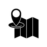 map concept line icon. Simple element illustration. map concept outline symbol design. vector