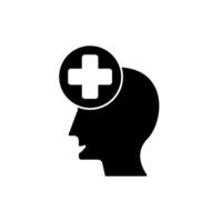mental health concept line icon. Simple element illustration. mental health concept outline symbol design. vector