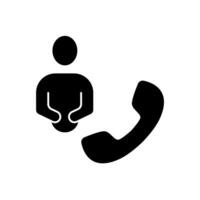 contact concept line icon. Simple element illustration. contact concept outline symbol design. vector