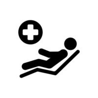 patient concept line icon. Simple element illustration. patient concept outline symbol design. vector