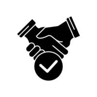 agreement concept line icon. Simple element illustration. agreement concept outline symbol design. vector