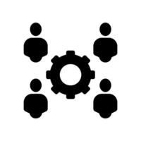 collaboration concept line icon. Simple element illustration. collaboration concept outline symbol design. vector