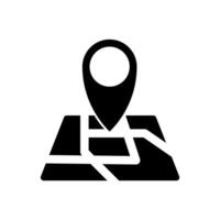 address concept line icon. Simple element illustration. address concept outline symbol design. vector