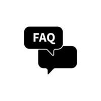 faq concept line icon. Simple element illustration. faq concept outline symbol design. vector