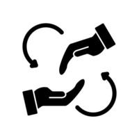 help concept line icon. Simple element illustration. help concept outline symbol design. vector