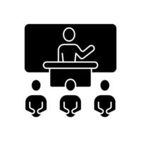 conference concept line icon. Simple element illustration. conference concept outline symbol design. vector