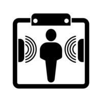 detector concept line icon. Simple element illustration. detector concept outline symbol design. vector