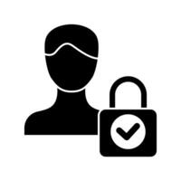 security concept line icon. Simple element illustration. security concept outline symbol design. vector