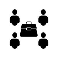 co worker concept line icon. Simple element illustration. co worker concept outline symbol design. vector