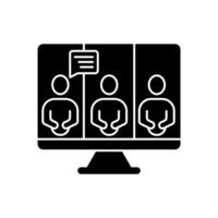 webinar concept line icon. Simple element illustration. webinar concept outline symbol design. vector