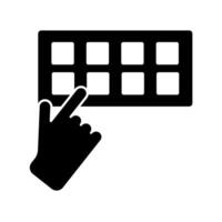 pin code concept line icon. Simple element illustration. pin code concept outline symbol design. vector