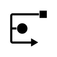 workflow concept line icon. Simple element illustration. workflow concept outline symbol design. vector