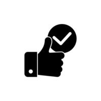satified concept line icon. Simple element illustration. satified concept outline symbol design. vector