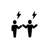 conflict resolution concept line icon. Simple element illustration. conflict resolution concept outline symbol design. vector