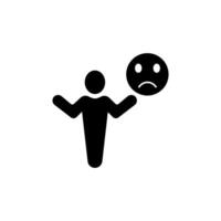 unsatisfied concept line icon. Simple element illustration. unsatisfied concept outline symbol design. vector