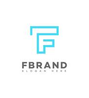 Creative Abstract F Letter Logo Design template vector