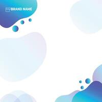 Abstract gradient background social media post design vector