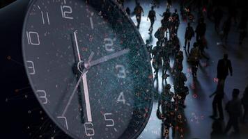 The experience of time flowing in a bustling and active urban environment is fascinating video